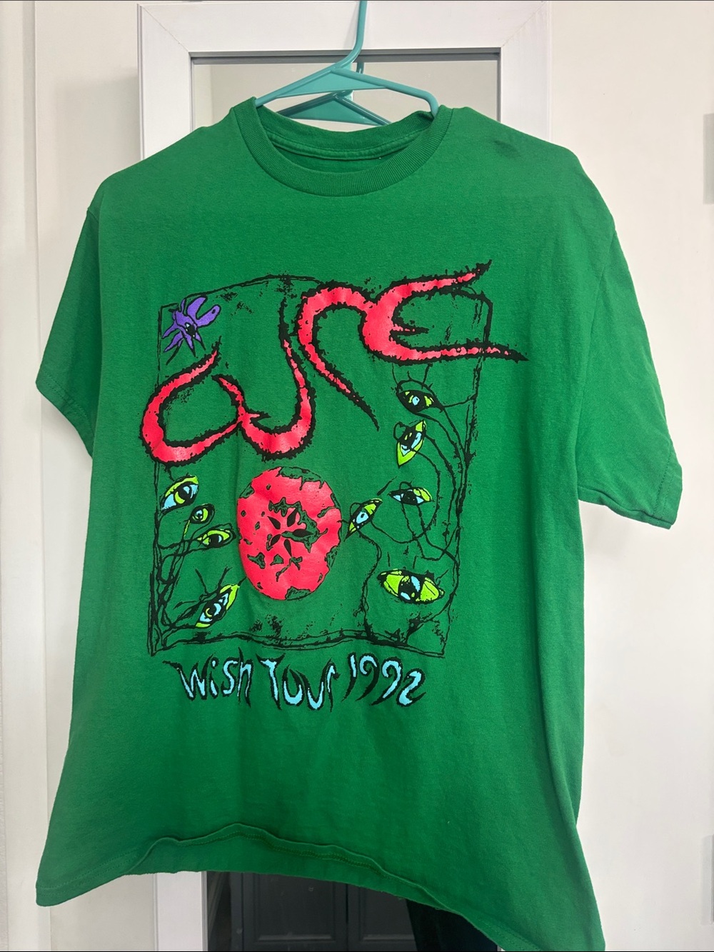 Green The Cure Graphic T-Shirt - Tour 1992 Design